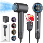 KARFUN Phon Capelli Professionale, 1500W Asciugacapelli Ionico Professionale, 400 Milioni di Ioni Negativi, 110000 RPM Asciugatura Rapida, Regolazione Intelligente Temperatura, Basso Rumore