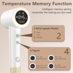 KARFUN Phon Capelli Professionale, 1500W Asciugacapelli Ionico Professionale, 400 Milioni di Ioni Negativi, 110000 RPM Asciugatura Rapida, Regolazione Intelligente Temperatura, Basso Rumore - 图片 11