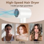 KARFUN Phon Capelli Professionale, 1500W Asciugacapelli Ionico Professionale, 400 Milioni di Ioni Negativi, 110000 RPM Asciugatura Rapida, Regolazione Intelligente Temperatura, Basso Rumore - 图片 9