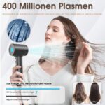 Hair Dryer, Ion Hair Dryer, 400 Million Plasma Hair Dryer, 110,000 rpm, Brushless Motor, Quick Drying Hair Dryer, 57 dB Low Noise Hair Dryer, Intelligent Thermostat Hair Dryer for Travel, Home - 图片 10