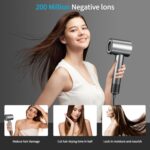 Hair Dryer with Diffuser Ion Hair Dryer 1500W HD Display Temperature Touchscreen Hair Dryer Ion Hair Dryer 4 Temperature Levels and 3 Speed Levels - 图片 6