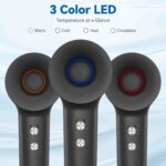 TQQ Hair Dryer, 200 Million Negative Ion Hair Dryer, 110,000 rpm, Brushless Motor, Quick Drying Hair Dryer, 57 dB Low Noise Hair Dryer for Home, Travel - Image 5