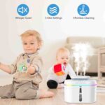 COO Humidifiers for Bedroom, 2L Tank for Large Room, 30 Hour Runtime, 28dB Quiet Cool Mist Humidifier for Home, Baby Nursery, Plants, Indoor, Office, Easy to Fill & Clean,Night Light and Auto Shut-off - Image 5