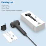 TQQ Hair Dryer, 200 Million Negative Ion Hair Dryer, 110,000 rpm, Brushless Motor, Quick Drying Hair Dryer, 57 dB Low Noise Hair Dryer for Home, Travel - Image 10