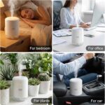 SZO Portable Mini Humidifier, 500ML USB Personal Cool Mist Humidifiers for Bedroom Office Travel Desk, Whisper Quiet 20dB with 2 Mist Modes & Auto Shut-Off, Small Desktop Humidifier - Image 4