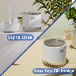 SZO Portable Mini Humidifier, 500ML USB Personal Cool Mist Humidifiers for Bedroom Office Travel Desk, Whisper Quiet 20dB with 2 Mist Modes & Auto Shut-Off, Small Desktop Humidifier - Image 8