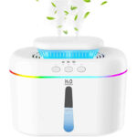 COO Humidifiers for Bedroom, 2L Tank for Large Room, 30 Hour Runtime, 28dB Quiet Cool Mist Humidifier for Home, Baby Nursery, Plants, Indoor, Office, Easy to Fill & Clean,Night Light and Auto Shut-off